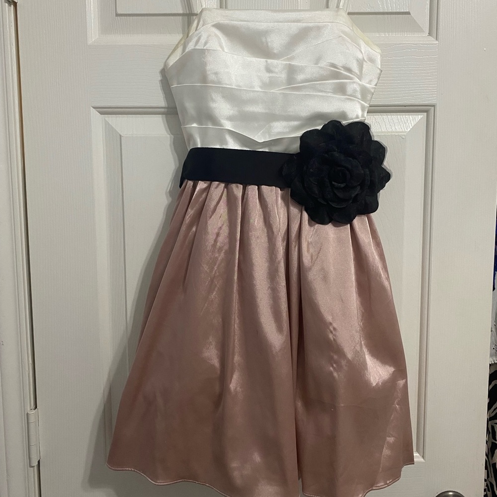 PINK AND WHITE DRESS